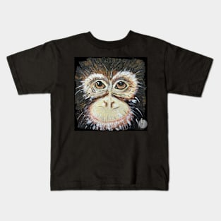 Just Monkeying Around Original Art Painting Kids T-Shirt